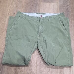 Relwen Men's Size 38 Flyweight Military Green Men's Chino Pants